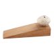 2 Pieces White Marble Ceramic Floral Door Stopper